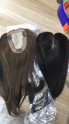 topo castanho claro e escuro